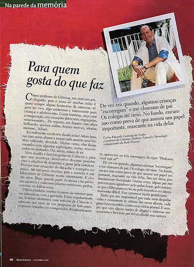 Entrevista Revista Nova Escola 2002 Carlos Eduardo Godoy